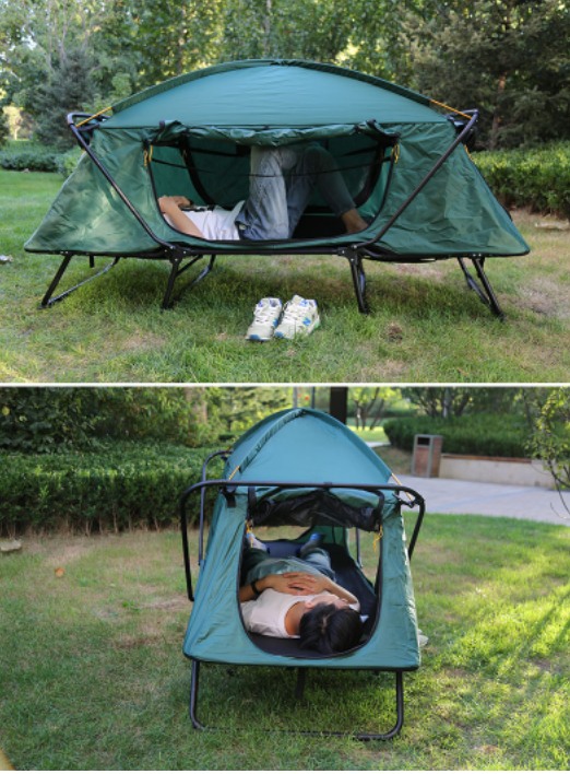 Cheap Goat Tents 2022 New Two Person Quick Automatic Opening Outdoor Off Ground Camping Tent   